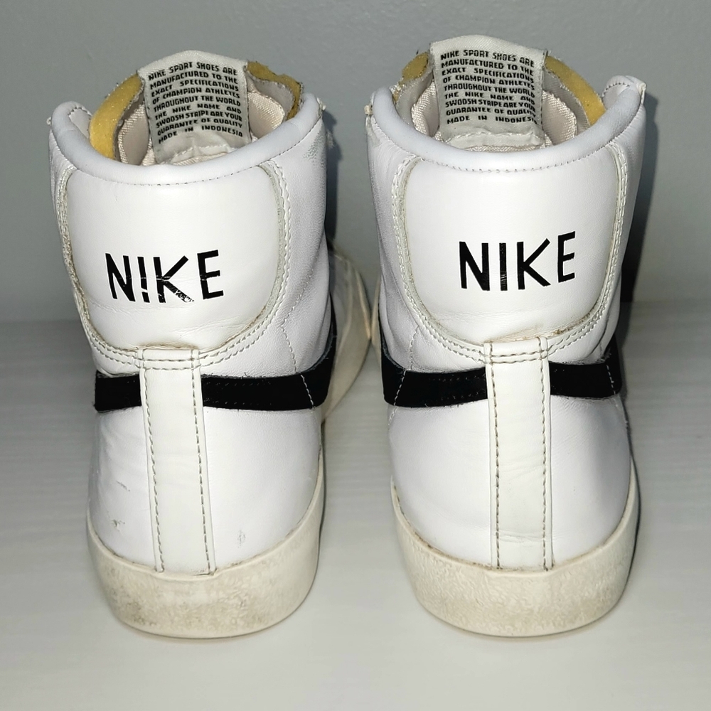 🎀 Nike Blazer Mid 77 Vintage White Black 6.5 W - Picture 4 of 13